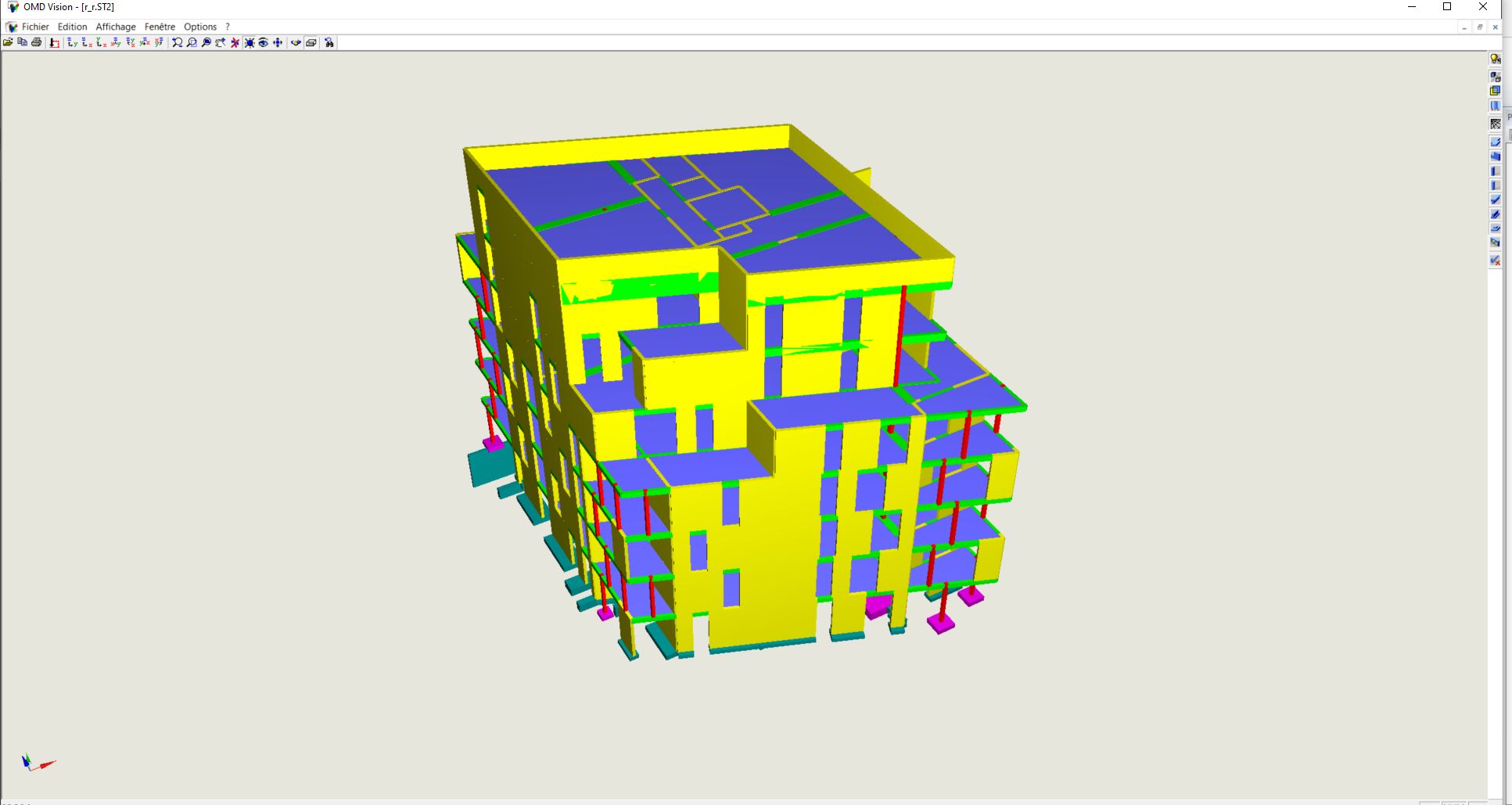 Modelisation 3D d'un bâtiment de logements - ARCH OSSATURE
